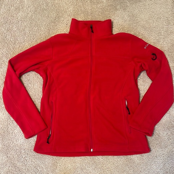 Red Columbia Fleece - Picture 1 of 3